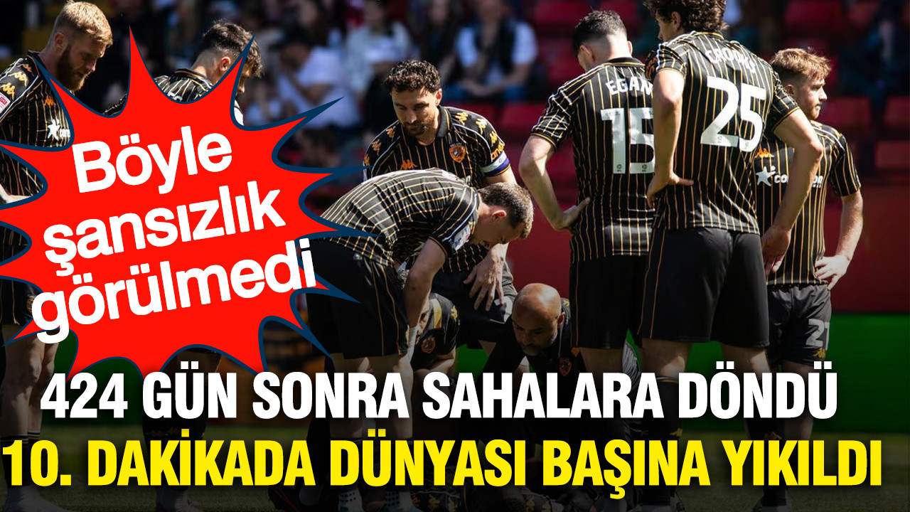 424 Gün Sonra Sahalara Döndü, 10. Dakikada Korkunç Bir Sakatlık Geçirdi