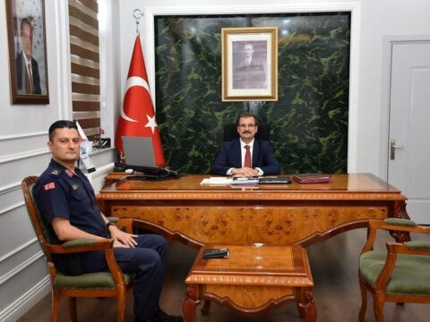 Jandarma Komutanı Karaaslan’dan Veda Ziyareti